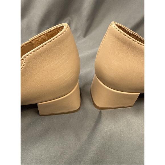 Naturalizer Huntley Beige Block Heel Pumps Women's Size 7.5 Classic Comfort Work - Picture 2 of 7
